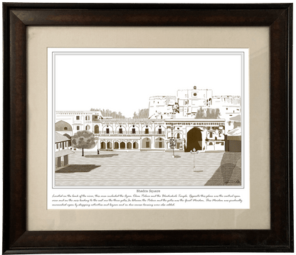 Painting of Bhadra Square, Ahmedabad