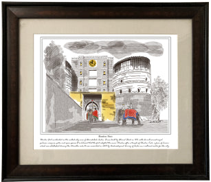 Painting of Bhadra Fort, Ahmedabad