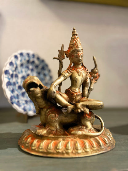 Simhanada-Lokeshvara - The Buddhist Deity