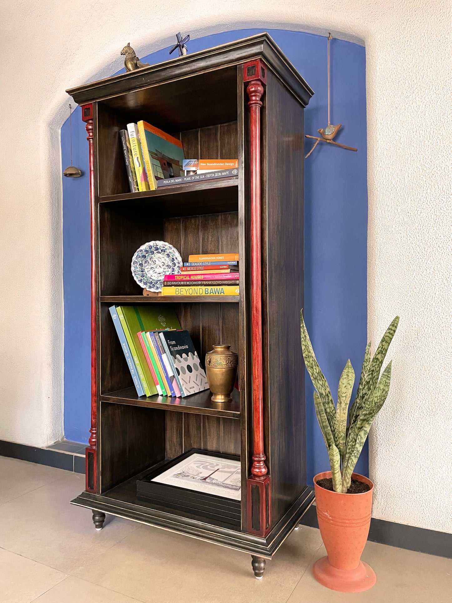 Wooden book shelf