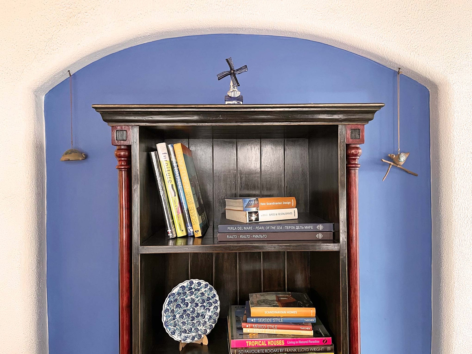 Wooden book shelf