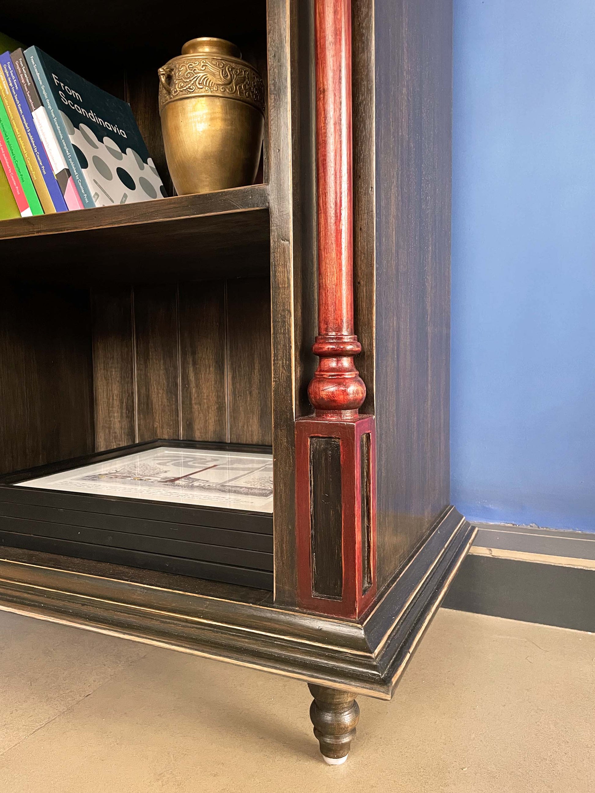 Wooden book shelf